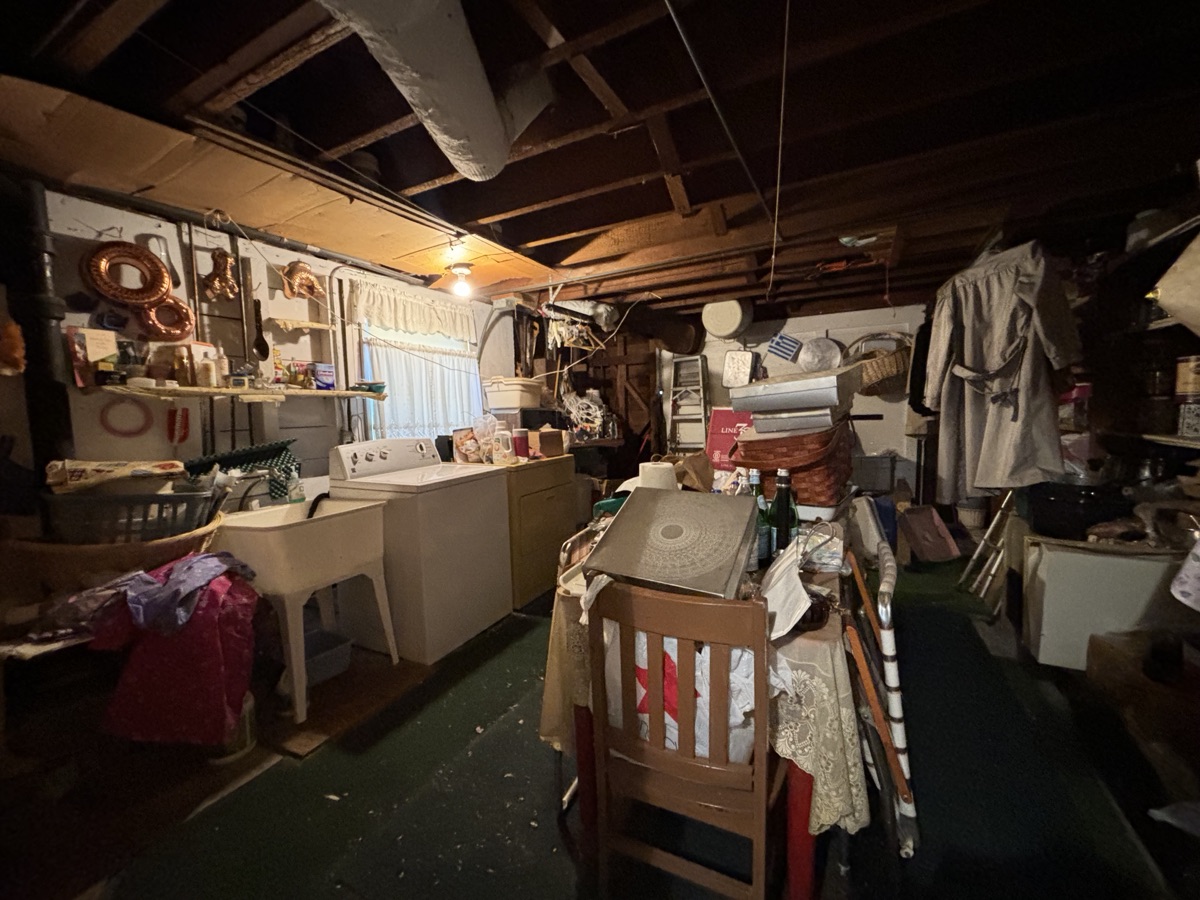 Basement and attic storage cleared during estate cleanout