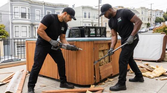 Hot tub removal